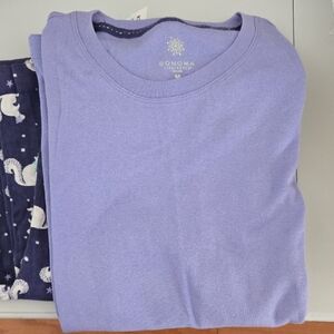 Sonoma Lavender and Navy Pajama Set